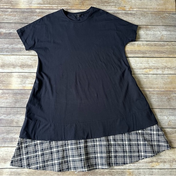 COS Dress Plaid Trim Sz L - Picture 1 of 7